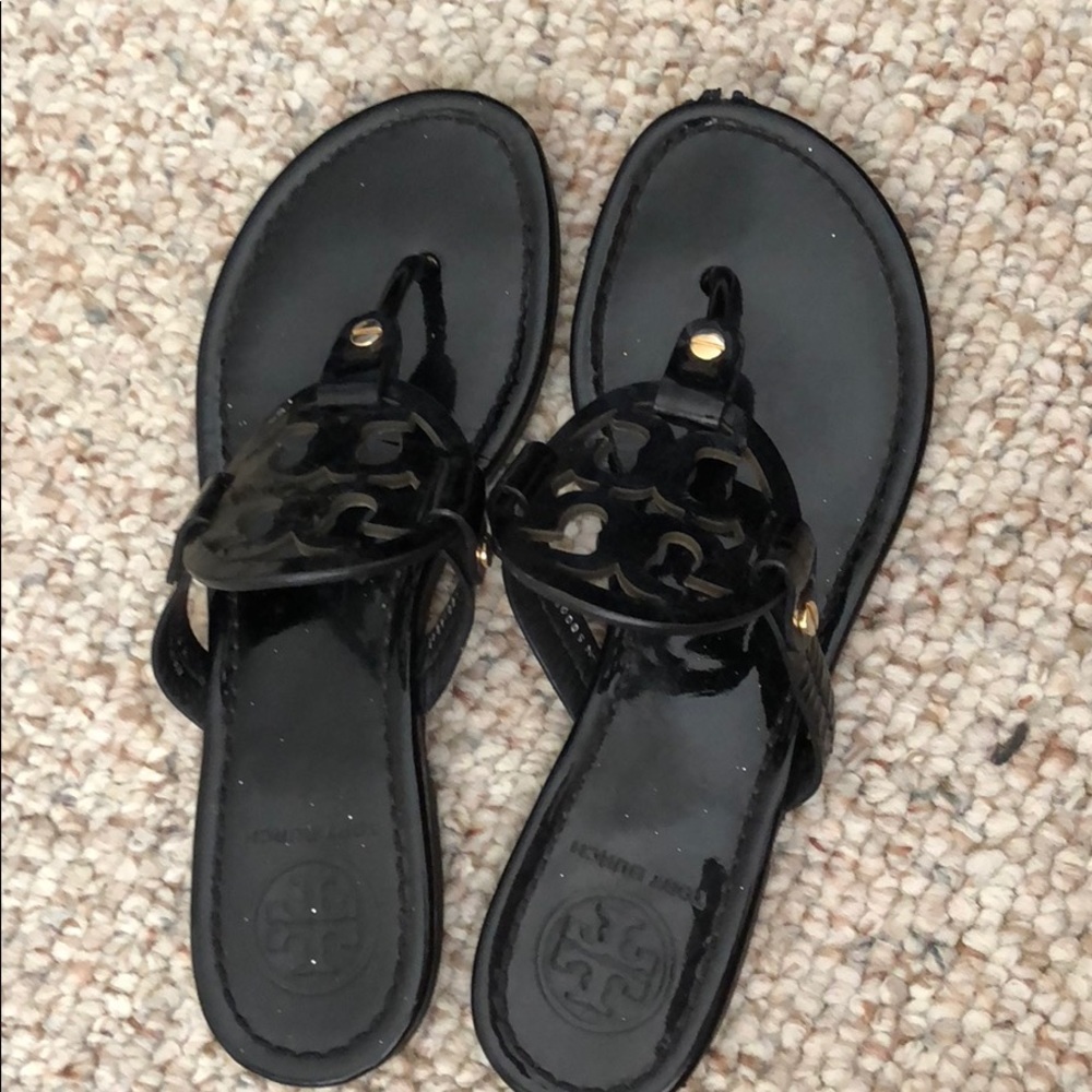 Tory Burch Black Flipflops